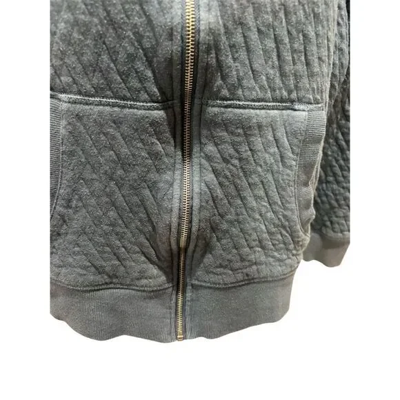 Great Northwest Women's Quilted Blue Hoodie Jacket Size L - Picture 3 of 10